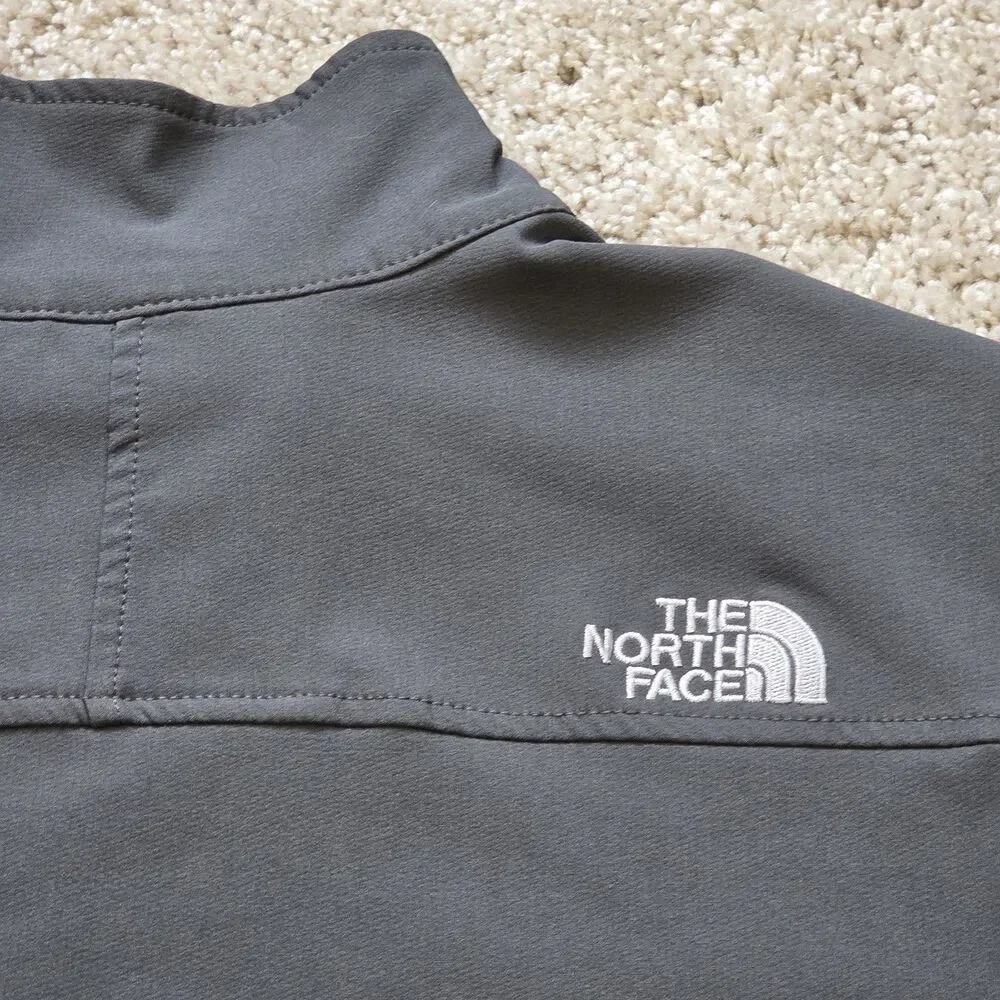 The North Face Men’s Softshell 1/4 Zip Pullover Jacket Charcoal Gray Size L